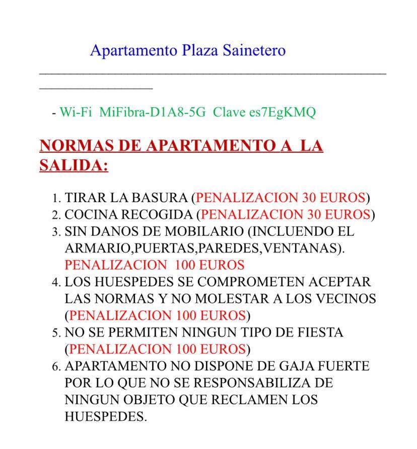 Appartement Plaza Sainetero
